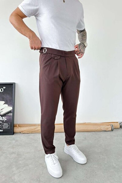 HAFKAGİYİM Pantaloni din material textil cu croială normală și detaliu curea ...