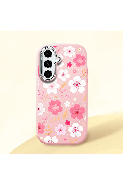 ucuc Samsung Galaxy S24 FE Uyumlu Darbe Emici Kamera Korumalı pembe Silikon K...