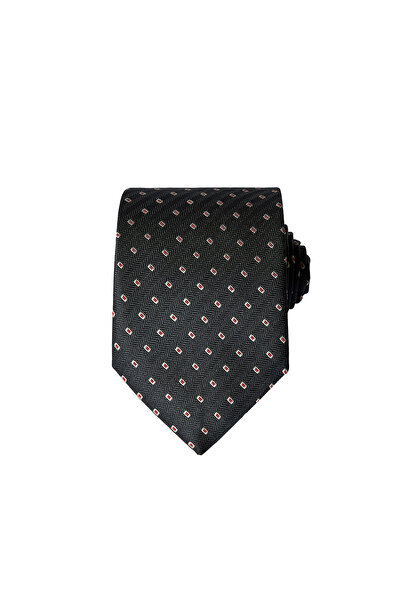 Abdullah Kiğılı Γραβάτα με σχέδιο από μεταξωτό μείγμα