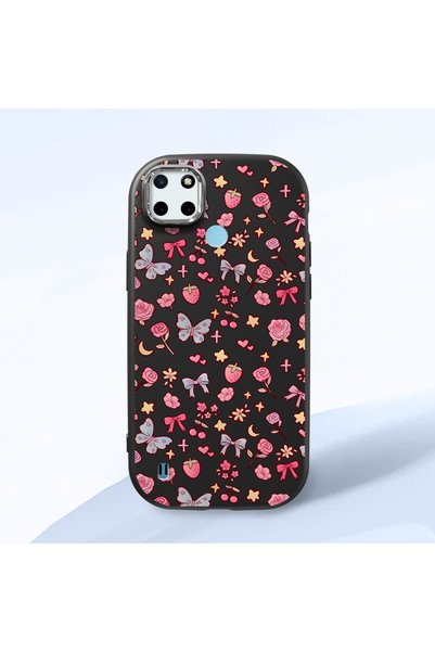 ucuc Black Silicone Case Compatible with Realme C21Y/C25Y with Shock-Absorbin...
