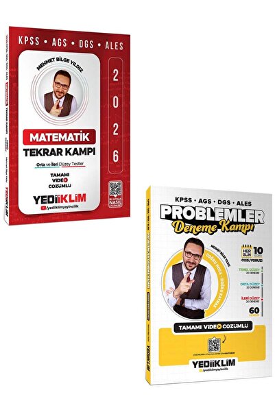Yediiklim Yayınları Yediiklim 2026 KPSS-AGS-DGS-ALES Matematik Tekrar Kampı v...