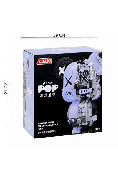KESKİN SOUND 3 ألعاب مغناطيسية على شكل دب من Asorti Maker Pop