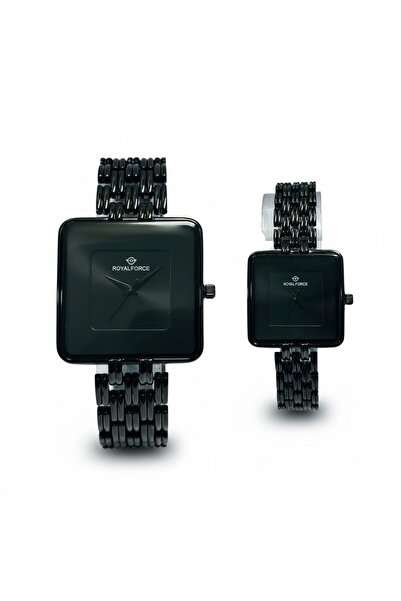 SHADOW ROYAL FORCE Elara Square Duo Couple Watch Black Watches Set for Men & ...