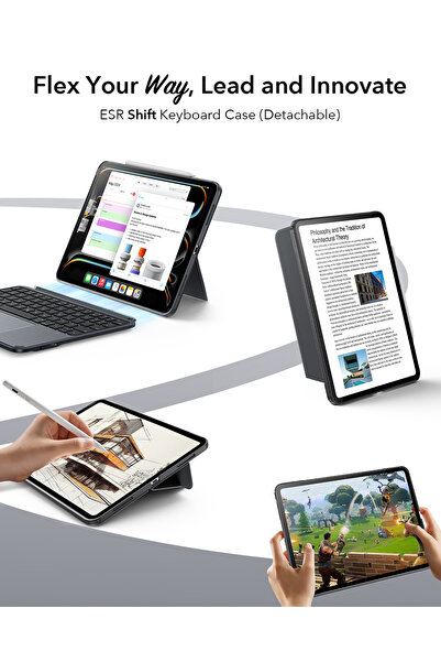 ESR Apple iPad 10. Nesil 2022-2025 Shift Manyetik Klavyeli Tablet Kılıfı