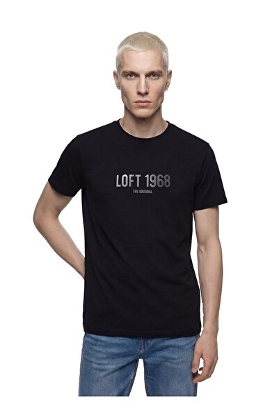 Loft تي شيرت رجالي Lf2042339 أسود