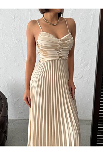 ADAMODA.RO Rochie plisata din satin