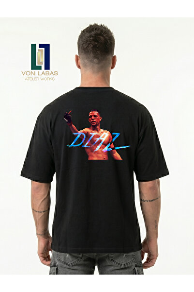 Grafftee Clothing Ανδρικό μαύρο μπλουζάκι μεγάλου μεγέθους με σχέδιο από τον ...