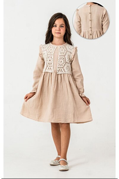 RAPAPA Girl's Floral Embroidered Bohemian Dress 4302-004