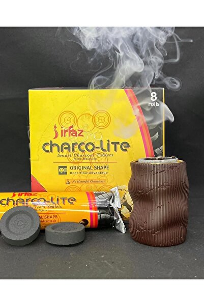 IRFAZ Charco-Lite Charcoal For Bakhoor - Bakhoor Coal 40 mm- 80 Pcs (8 Rolls) فحم بخور