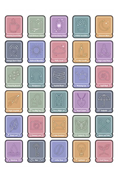Store 30 Pieces of Aesthetic Pastel Motivational Sticker Set - for Agenda, No...
