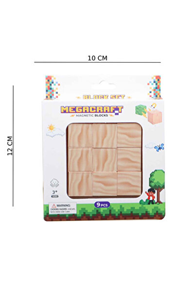 KESKİN SOUND Magnetic Blocks White Wood Pattern Block