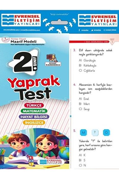 Evrensel İletişim Yayınları 2. Sınıf Maarif Model Tüm Dersler Yaprak Test - 2026