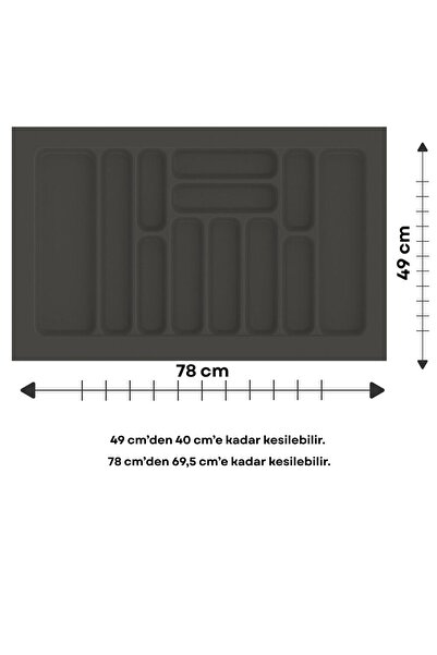 Yc Dekor Çekmece İçi Kaşıklık, Düzenleyici, Organizatör 78 CM X 49 CM