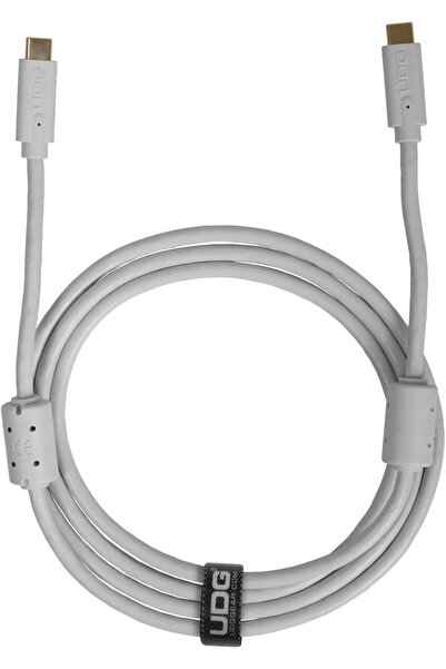 UDG كابل صوت فائق الجودة USB 3.2 C-C أبيض مستقيم بطول 1.5 متر