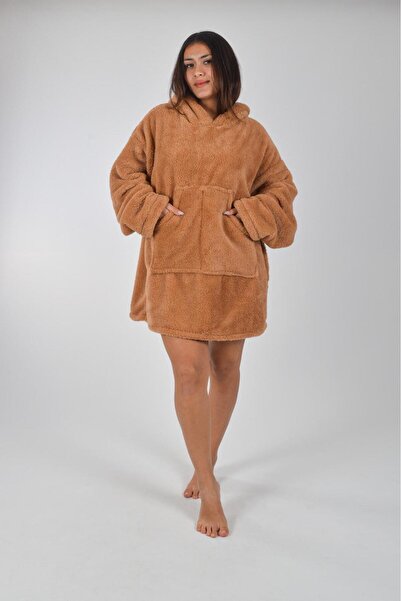 Uçkan home Welsoft με κουκούλα Φορετή κουβέρτα τηλεόρασης Unisex βελούδινη ov...