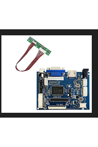 zerzembe LCD Ekran TTL LVDS Kontrol Kartı HDMI VS-TY2662-V1 ile 5 anahtarlı
