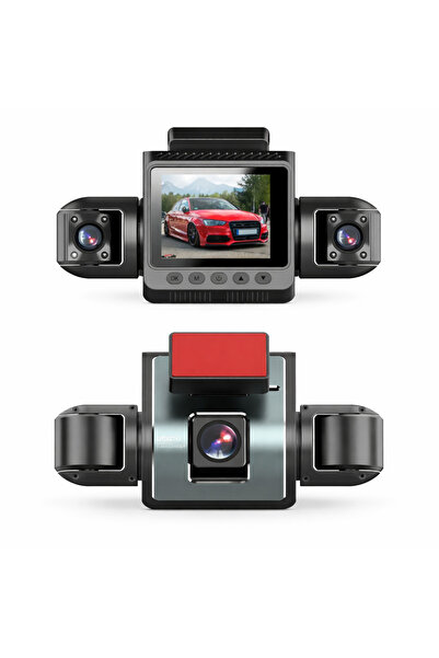 beemen 4 Kanallı WiFi Araç Kamerası 1080P Full HD Gece Görüşlü 170° Geniş Açı Park Modu Dash Cam