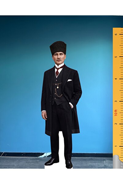 Dakik Maket Adam Atatürk Maketi Ayaklı Paltolu Model Mustafa Kemal Atatürk Ta...