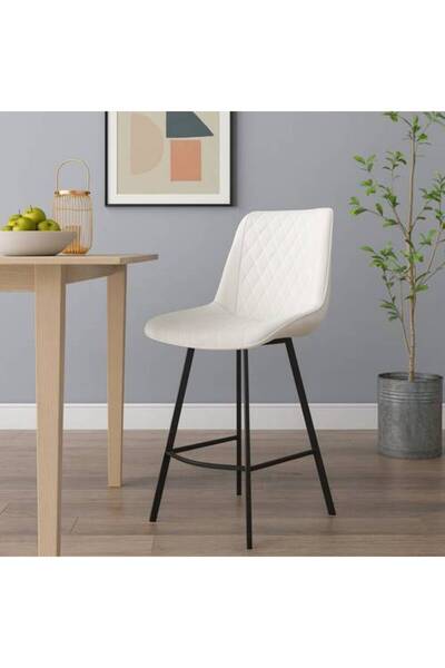 Al Saadah Home Luxury Bar Chair 125 X 45 X 45 cm - White