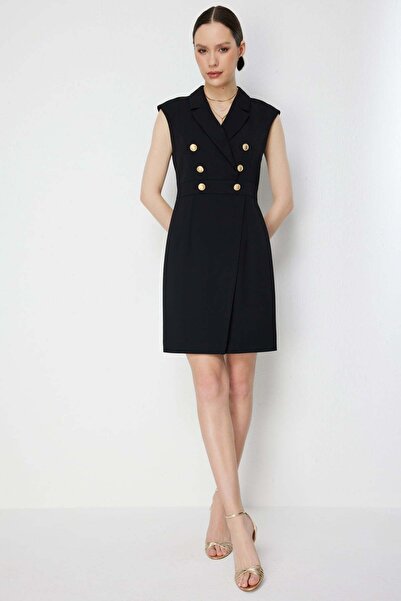 Ekol Αμάνικο μίντι φόρεμα με διακοσμητικά κουμπιά