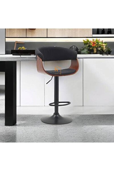 Al Saadah Home كرسي بار - 95 × 50 × 50 سم - أسود