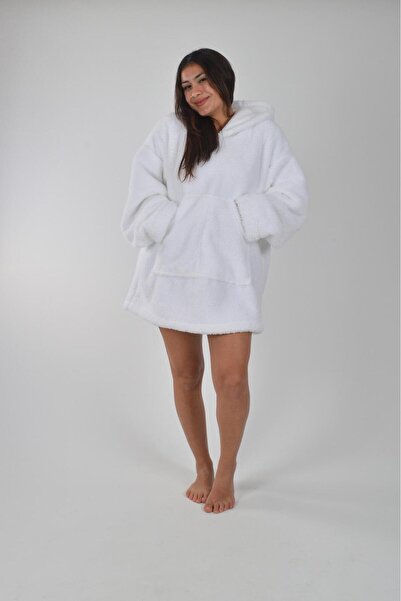 Uçkan home Welsoft με κουκούλα Φορετή κουβέρτα τηλεόρασης Unisex βελούδινη ov...