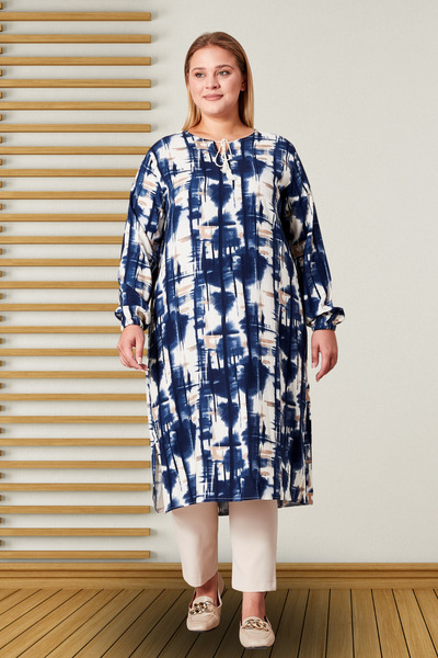 Ferace Γυναικείο Τουνίκ με κορδόνια Τεσεττούρ, Μεγάλο Μέγεθος