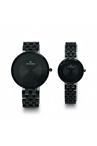 SHADOW Royal Force Elara Duo Couple Watch Set – Luxury Black Stainless Steel ...