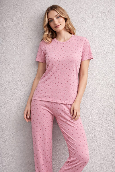 sleeproom ΓΥΝΑΙΚΕΙΟ ΣΕΤ ΠΙΤΖΑΜΑΣ ΜΕ ΛΟΥΡΑΚΙ ΣΤΗΝ ΛΑΙΜΟΥΡΑ ΚΑΙ ΚΟΥΜΠΙΑ ΣΕ ΣΧΗΜ...