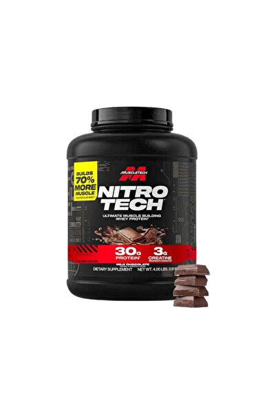 MUSCLETECH بروتين نيترو تك وي 4 أرطال بنكهة الشوكولاتة بالحليب