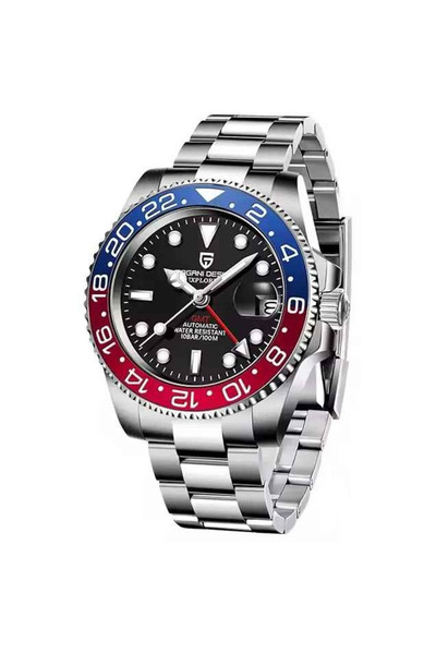 Pagani design PD-1662 Ανδρικό Αυτόματο GMT – 40mm, DG5833GMT, Ζαφείρι, Ατσάλι...