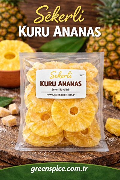 GreenSpice Sugared Dried Pineapple 100% Natural Without Additives 1 kg Vacuum...