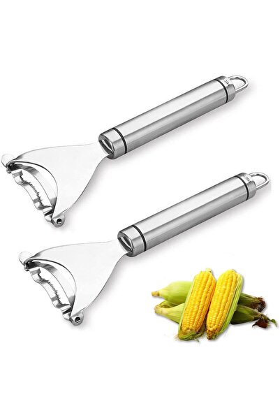 Arabest 2-Pack Corn Peeler,Stainless Steel Multifunctional Corn Stripper,Cob ...