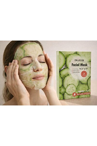 GERANIE Dr.Joon Cucumber Facial Mask – Hydrating and Soothing for the Skin (1...