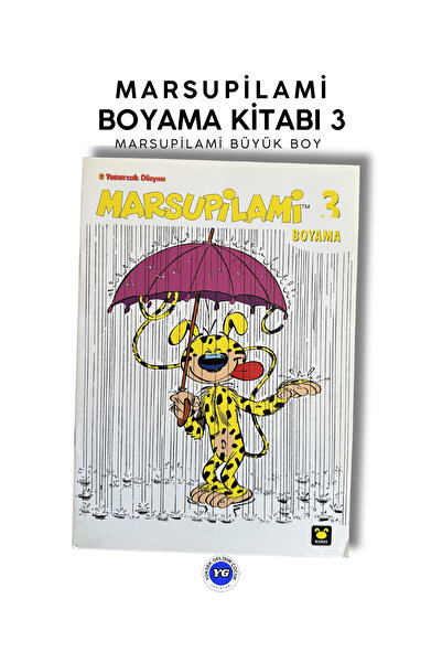 Burhan Yayınları Marsupilami Boyama Kitabı 3 Büyük Boy | Çocuk Boyama Kitabı