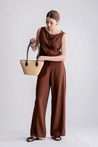 SEPANU COLLECTION Kadın Bluz Pantolon Yazlık Takım