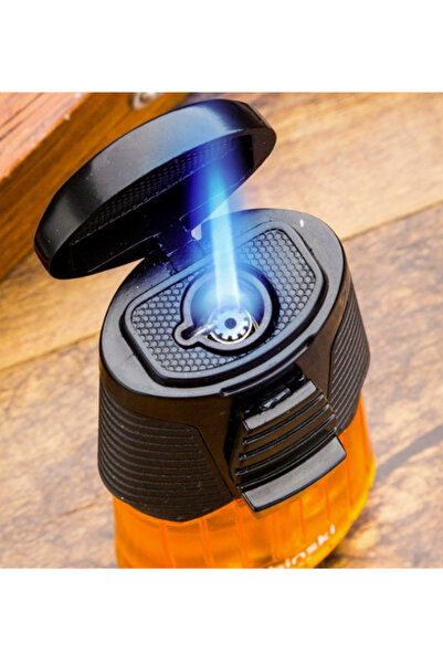 Lubinski Green Gradient Jet Flame Cigar Lighter – Windproof Refillable Torch, Premium Metal Design