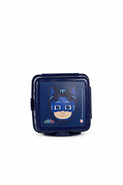 Pijamaskeliler Lisanslı Çatal Kaşıklı Beslenme Kabı - Catboy Mavi Beslenme Ku...