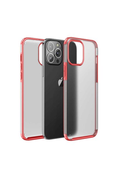 TheGencoo حافظة TGCO Volks المتوافقة مع هاتف iPhone 13 Pro Max - باللون الأحمر