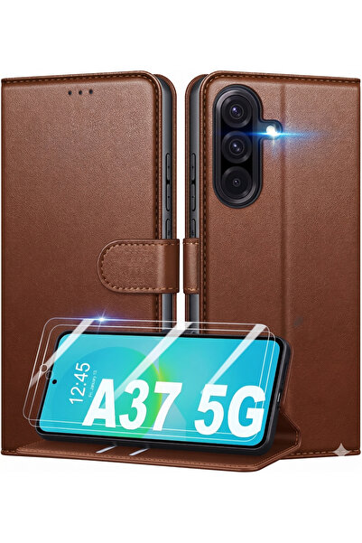 Rivor Samsung Galaxy A37 Uyumlu Kılıf Kamera Korumalı Kapaklı Kartlıklı Cüzda...