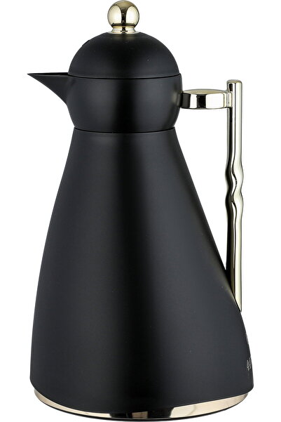 Glory Thermos, 1 Liter, Glass Inner, Press, Gold-Black