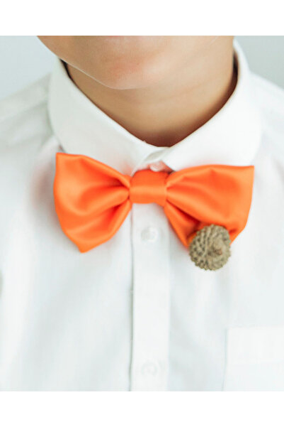 fustite cu luminite Φθινοπωρινό Πορτοκαλί Παπιγιόν με Βελανίδι