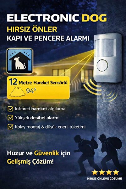 ASG SENSÖRLÜ KAPI VE PENCERE ALARMI YÜKSEK DESİBEL UYARI SESİ