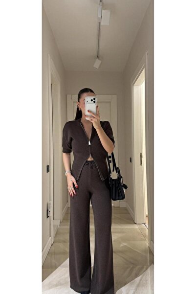 LADY SHOPPING Σετ Πλεκτών με Διπλό Φερμουάρ AZELİA