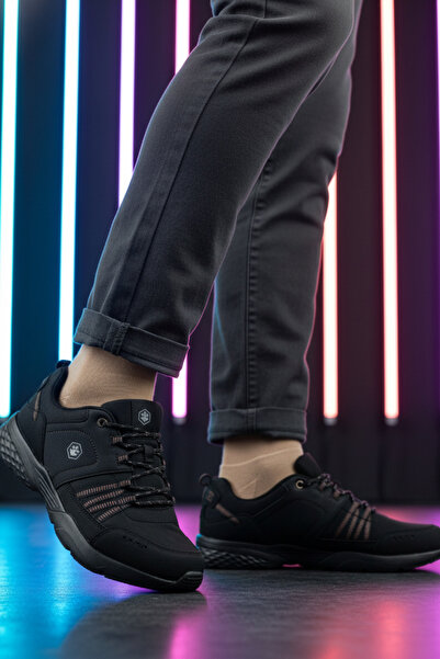 lumberjack MN-7705 Μαύρα Ανδρικά Άνετα Καθημερινά Αθλητικά Παπούτσια