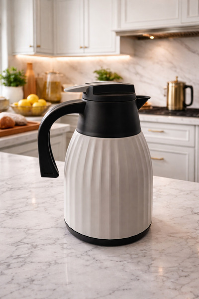 Star Termos 1 Lt Cam Hazneli Termos Sızdırmaz Çelik 12 Saat Sıcak 24 Saat Soğ...