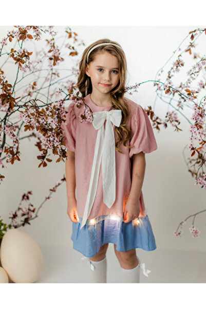 fustite cu luminite Rochie școlară de Paște, Grădiniță - 7-9 ani (122-134 cm)