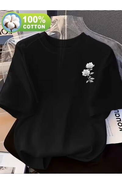 yombaa Μπλουζάκι με στάμπα. Κοντομάνικο καλοκαιρινό & ανοιξιάτικο casual τοπ,...