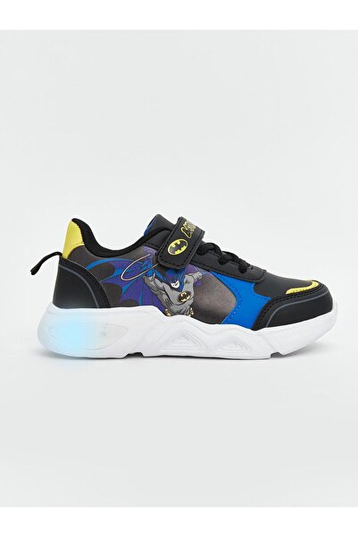 LC Waikiki Adidași pentru băieței cu imprimeu Batman și talpă luminoasă