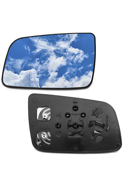 OEM Sticla oglinda, Stanga, Am Opel Astra G II 2 1998-2008, Incalzita, Argint...